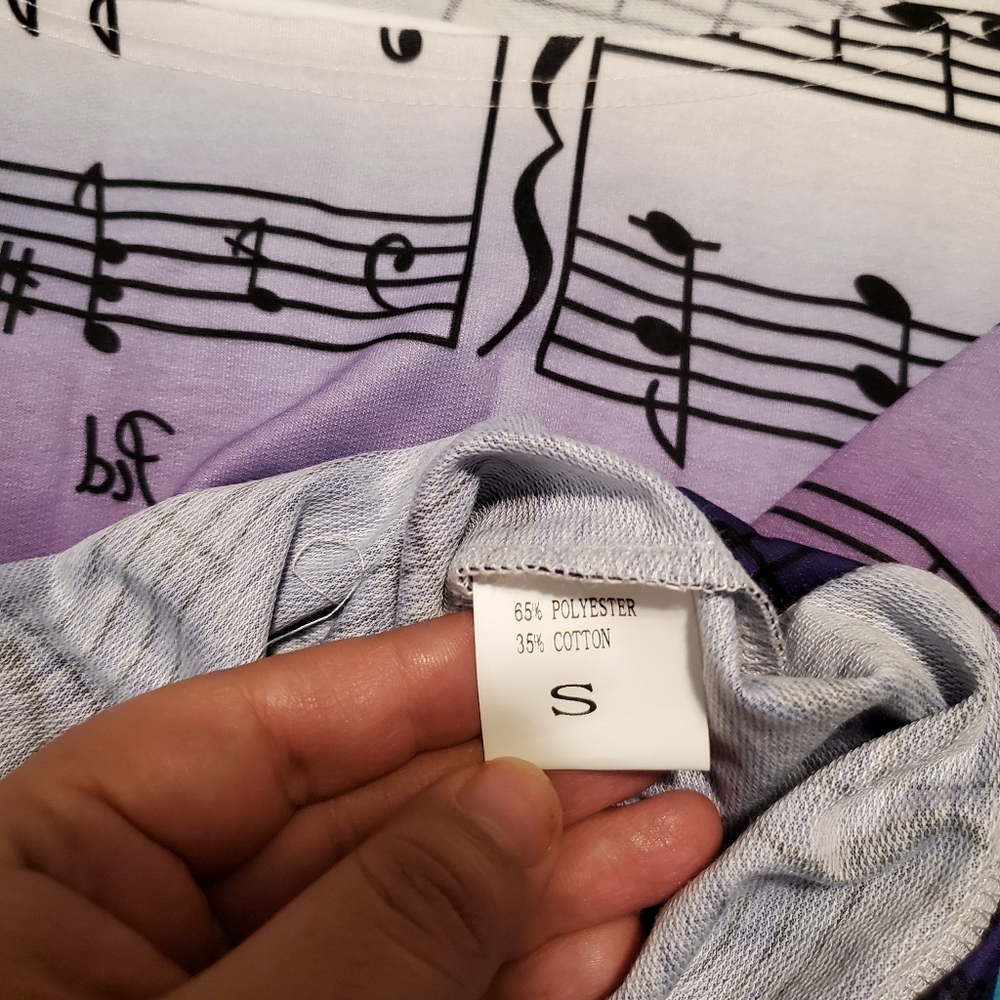 Music Notes Colorful Top - Picture 4 of 4